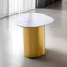 Northwich Side Table - White/Matte Gold