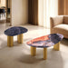 Northwich End Table - Black/Gray/Matte Gold
