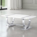 Horve Coffee Table - Silver/White