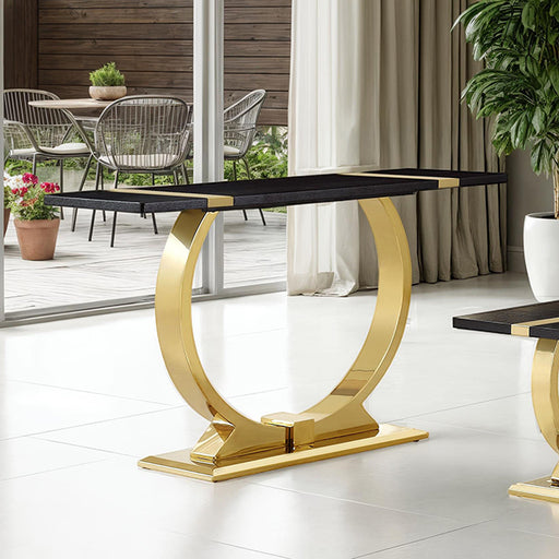 Horsham Sofa Table - Black/Gold