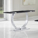 Horsham Sofa Table - Silver/Black