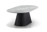 Lydney Oval Coffee Table - Black