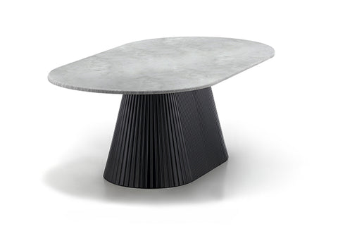 Lydney Oval Coffee Table - Black