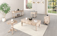 Chesapeake Round End Table - Light White Wash