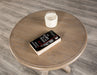 Chesapeake Round End Table - Light White Wash