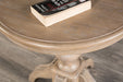 Chesapeake Round End Table - Light White Wash