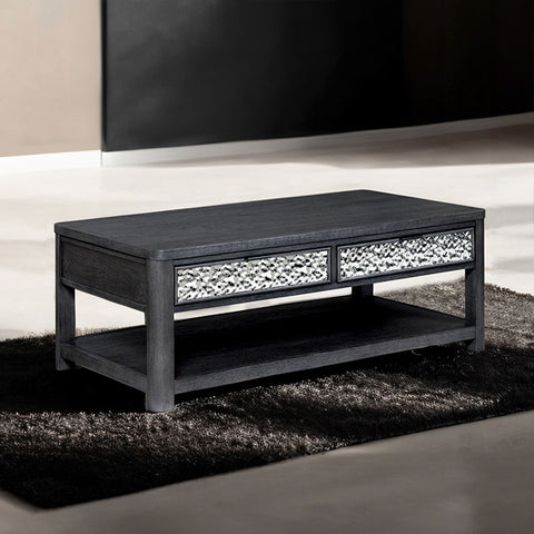 Sterling West Rect Cocktail Table w/Casters - Ash Gray