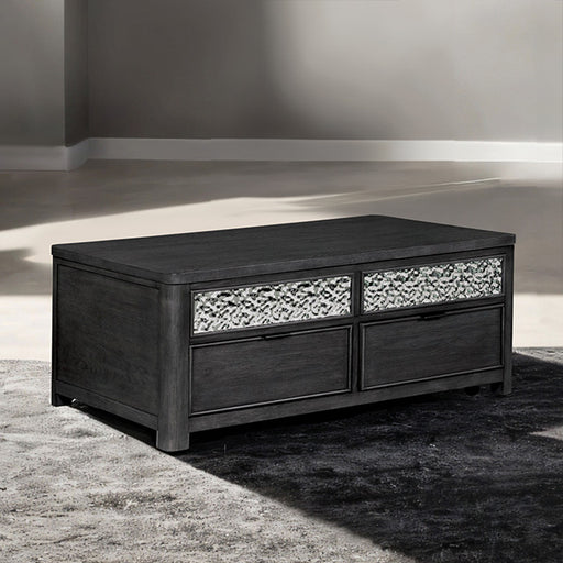 Sterling West Lift-Up Cocktail Table w/Casters - Ash Gray