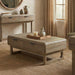 Solenne Arc Rect Cocktail Table - Knotty Grained Oak