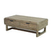 Solenne Arc Rect Cocktail Table - Knotty Grained Oak