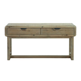 Solenne Arc Console Table - Knotty Grained Oak