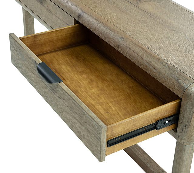 Solenne Arc Console Table - Knotty Grained Oak
