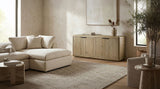 Solenne Arc TV Console - Knotty Grained Oak