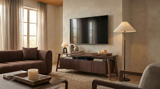Dosal TV Console - Rich Walnut