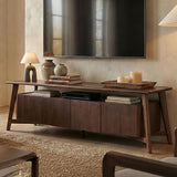 Dosal TV Console - Rich Walnut