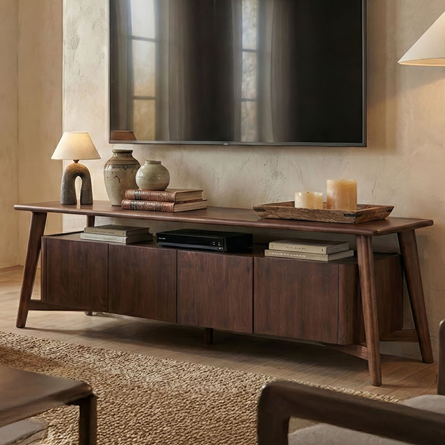 Dosal TV Console - Rich Walnut