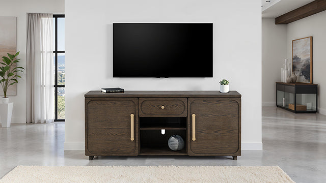 Vellara 70" TV Console - Dark Walnut