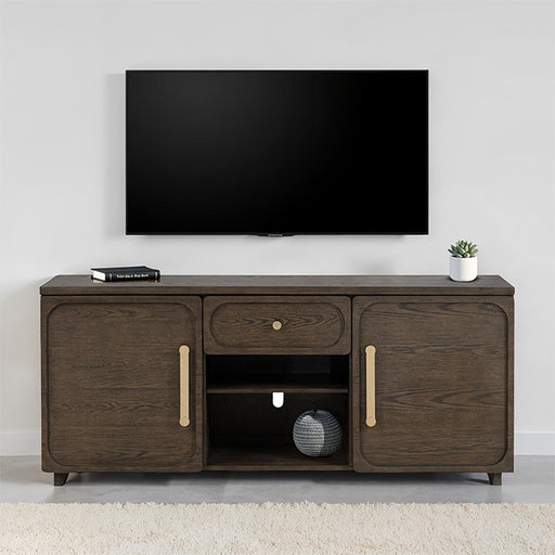 Vellara 70" TV Console - Dark Walnut