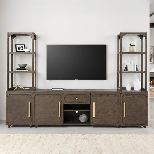 Vellara Entertainment Center - Dark Walnut