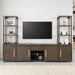 Vellara Entertainment Center - Dark Walnut