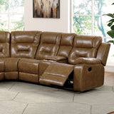 Ezekius Manual Sectional - Brown