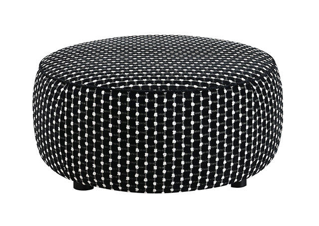 Viviani Ottoman - Black/White
