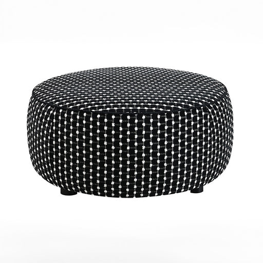 Viviani Ottoman - Black/White