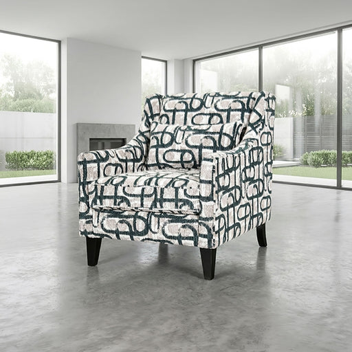 Viviani Accent Chair, Pattern - Light Brown/Taupe
