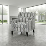 Viviani Accent Chair, Stripe - Light Brown/Taupe