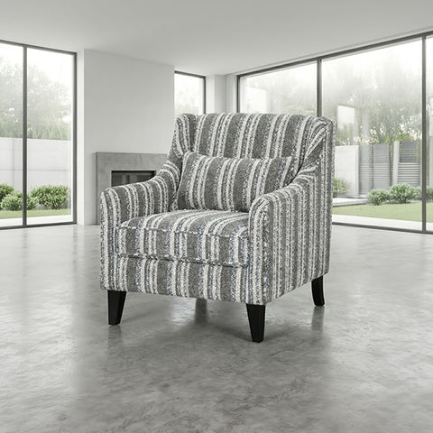 Viviani Accent Chair, Stripe - Light Brown/Taupe