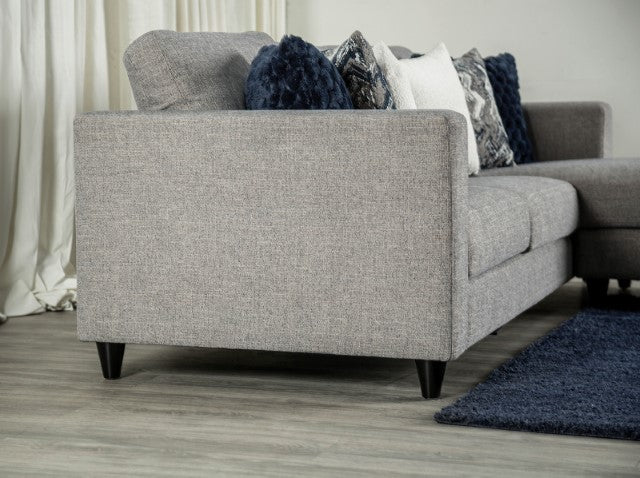 Harlow Reversible Chaise Sectional - Light Gray