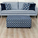 Colindale Ottoman - Gray/Blue