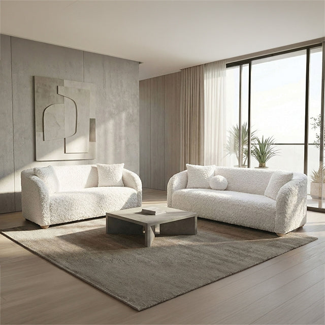 Orevis Sofa + Loveseat - White