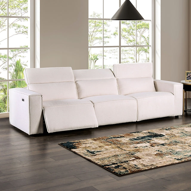 Treharris Power Sofa - White