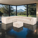 Nappi Large L-Sectional w/ Ottoman (Compressed Foam) - Sand