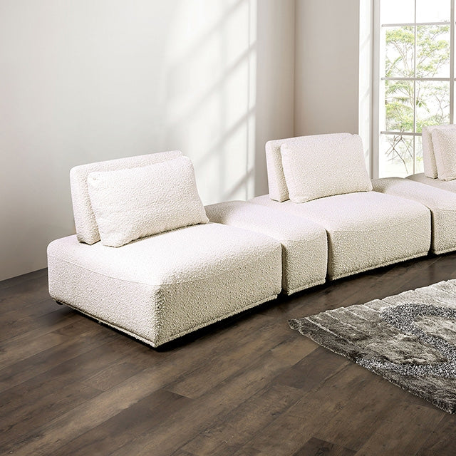 Stavanger Curved 3-Seater - Beige
