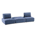Stavanger 2-Seater w/ Square Ot - Blue