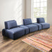Stavanger Curved 3-Seater - Blue