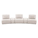 Stavanger Curved 3-Seater - Light Brown