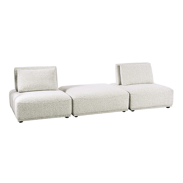 Stavanger 2-Seater w/ Square Ot - Light Gray