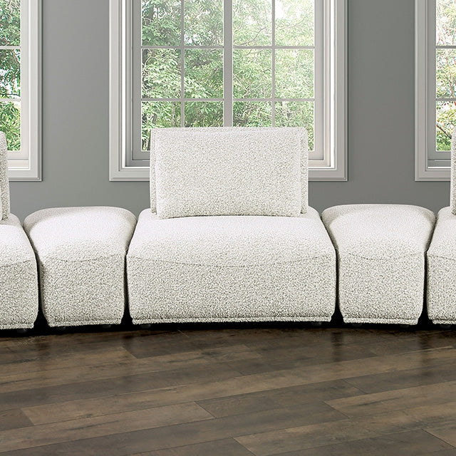 Stavanger Curved 3-Seater - Light Gray