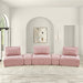 Stavanger Curved 3-Seater - Pink