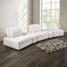 Stavanger Curved 3-Seater - White
