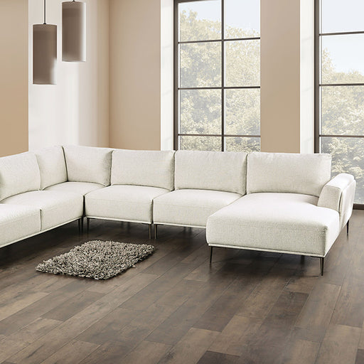 Gladbach J-Shaped Sectional - Beige