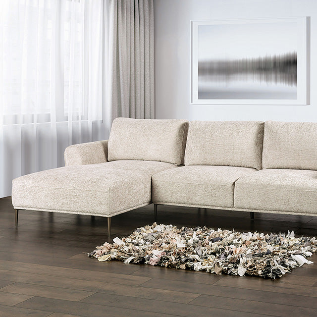Gladbach Sectional, Left Chaise - Light Brown