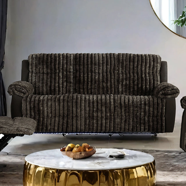 Dionysus Manual Reclining Sofa - Brown