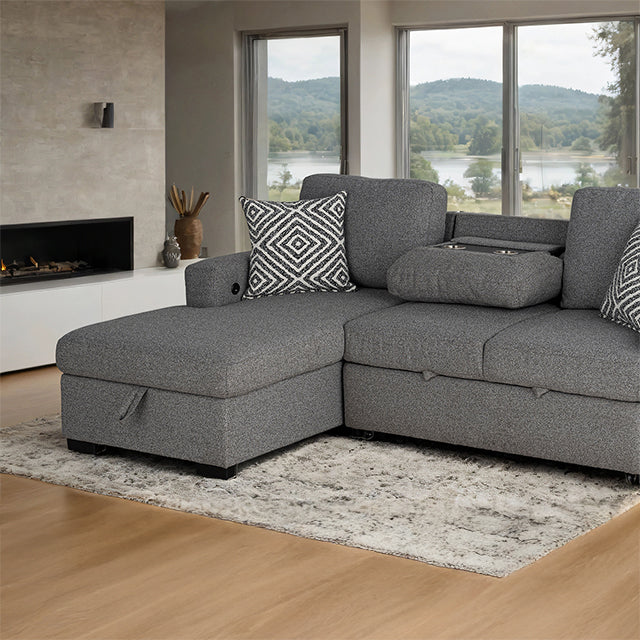 Chatham Sectional - Gray - Sectional (FM64005GY-SECT-L)