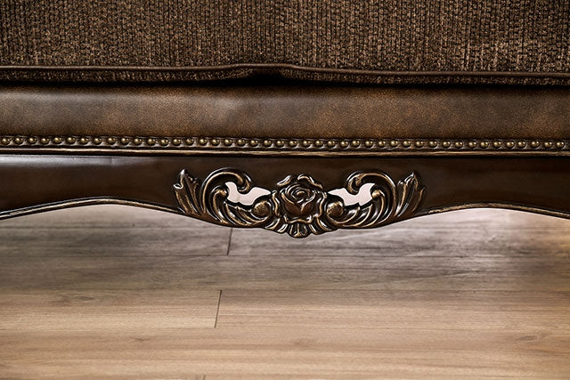 Ensenada Sofa - Dark Cherry/Brown