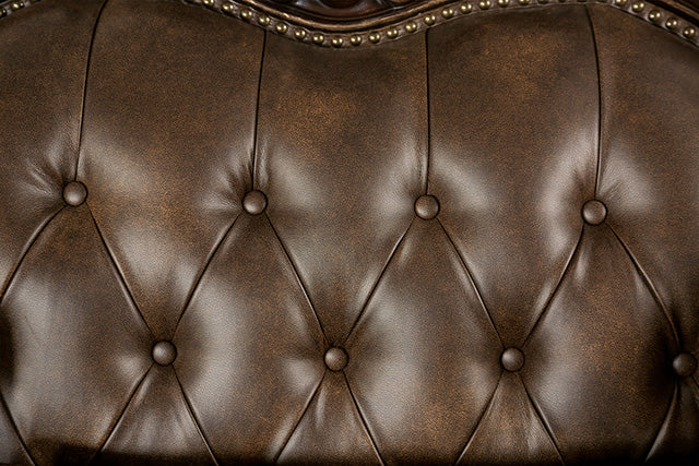 Ensenada Sofa - Dark Cherry/Brown