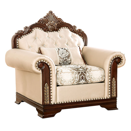 Yucatan Chair - Dark Cherry/Beige